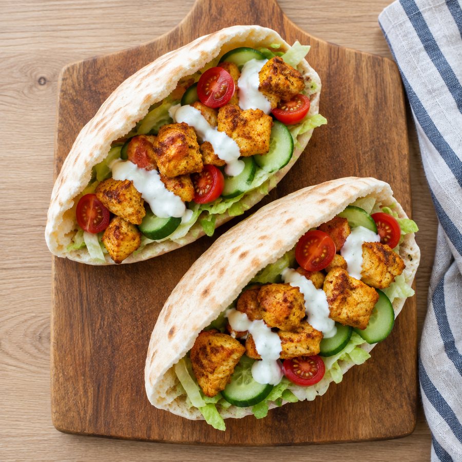Air Fryer Chicken Kebabs - AI-generated illustration