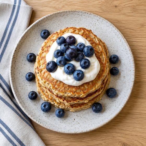 Banana Oat Pancakes - AI-generated illustration