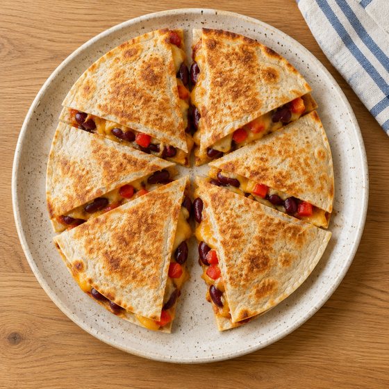 Bean & Cheese Quesadillas - AI-generated illustration