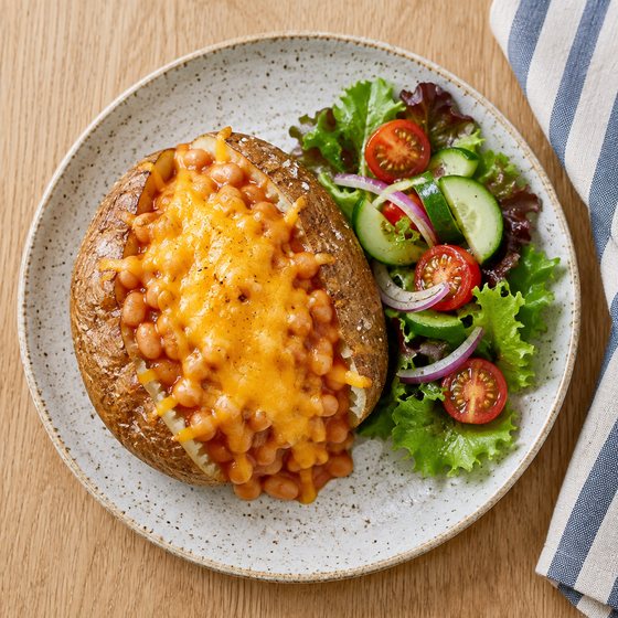 Beans & Cheese Jacket Potato - AI-generated illustration