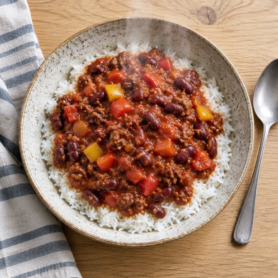 Beef & Bean Chilli - AI-generated illustration