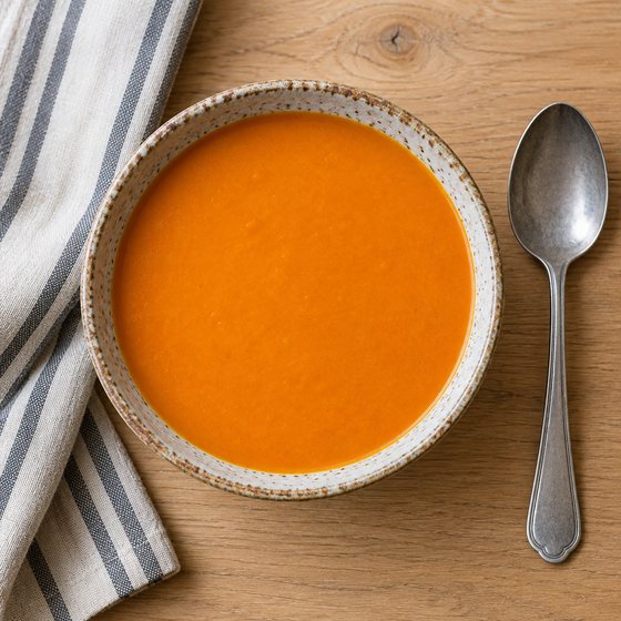 Carrot & Red Lentil Soup - AI-generated illustration