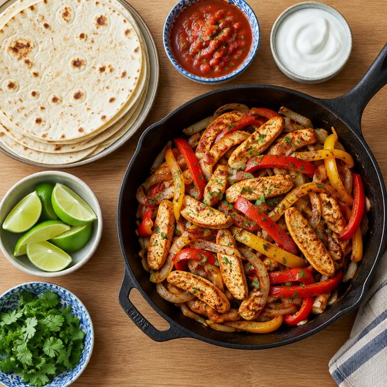 Chicken Fajitas - AI-generated illustration
