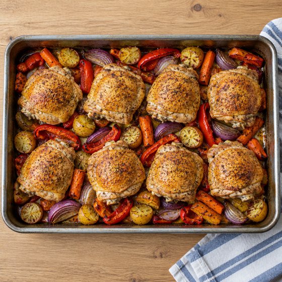 Chicken & Veg Traybake - AI-generated illustration