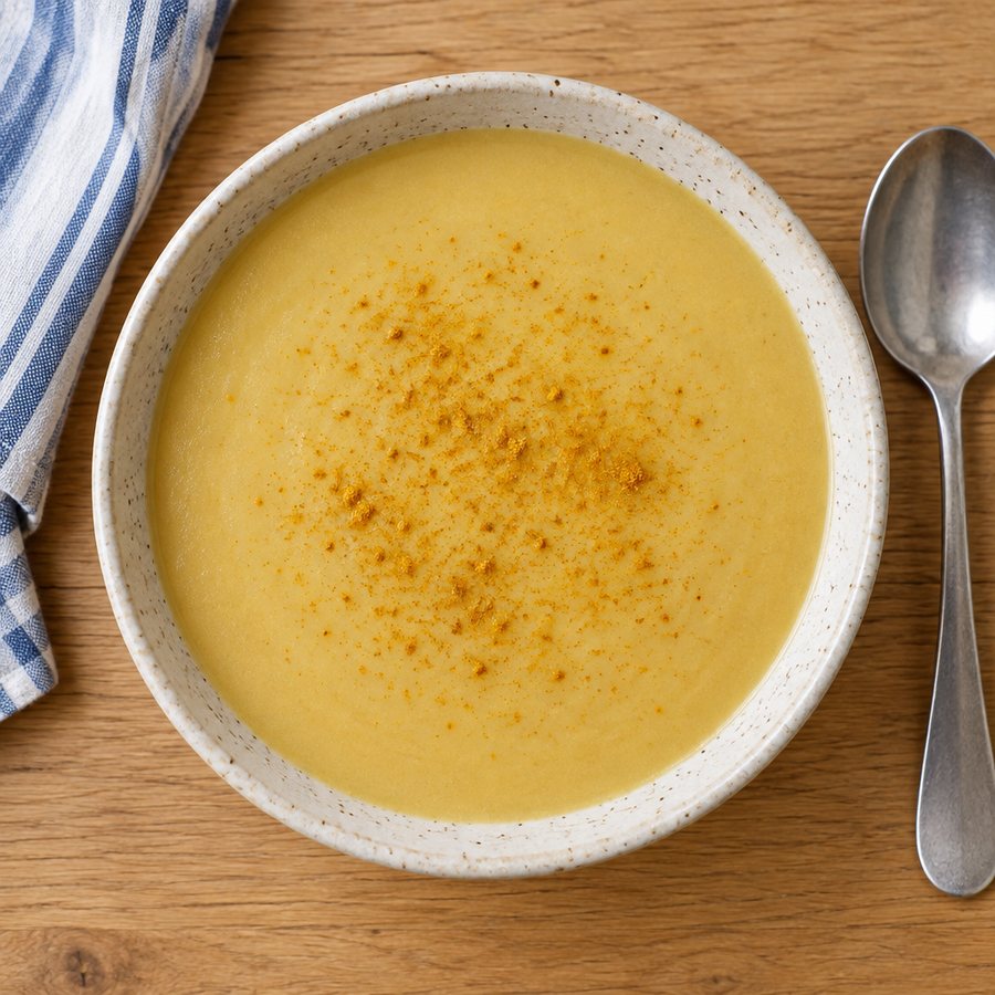 Curried Parsnip & Apple Soup - AI-generated illustration