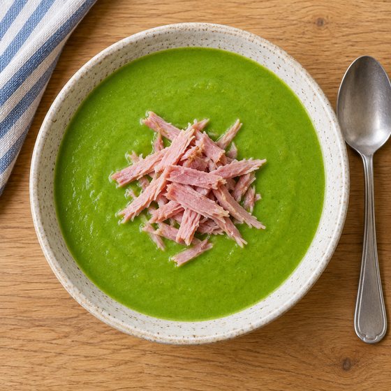 Pea & Ham Soup - AI-generated illustration