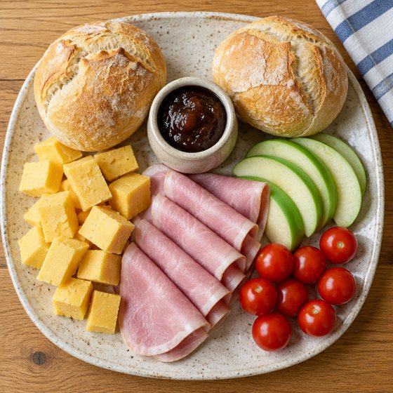 Ploughman's Lunch - AI-generated illustration