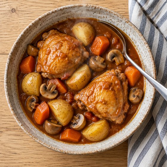Slow Cooker Chicken Casserole - AI-generated illustration