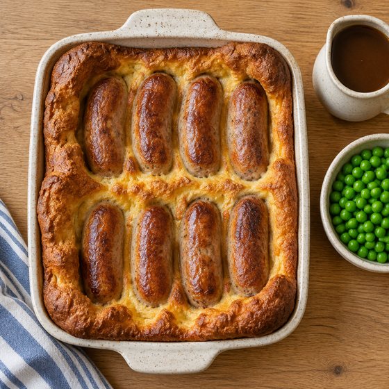 Toad in the Hole - AI-generated illustration